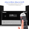 MEDION® LIFE® E64088 Micro-Audio-System, DAB+/PLL-UKW Radio, je 30 Senderspeicher,  LCD-Display, Musikwiedergabe via Bluetooth® 5.3 oder USB-Stick, CD-Player, 2 x 5 W RMS