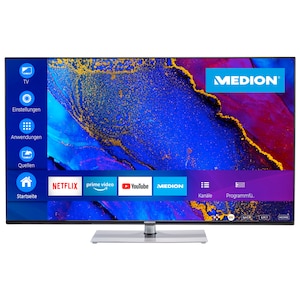 MEDION® LIFE® X15018 Smart TV-| 125,7 cm (50 inch) Ultra HD-scherm | HDR | Dolby Vision | Micro Dimming | MEMC | PVR-ready | Netflix | Amazon Prime Video | Bluetooth | DTS HD | Dolby Atmos | HD Triple Tuner | Ci+
