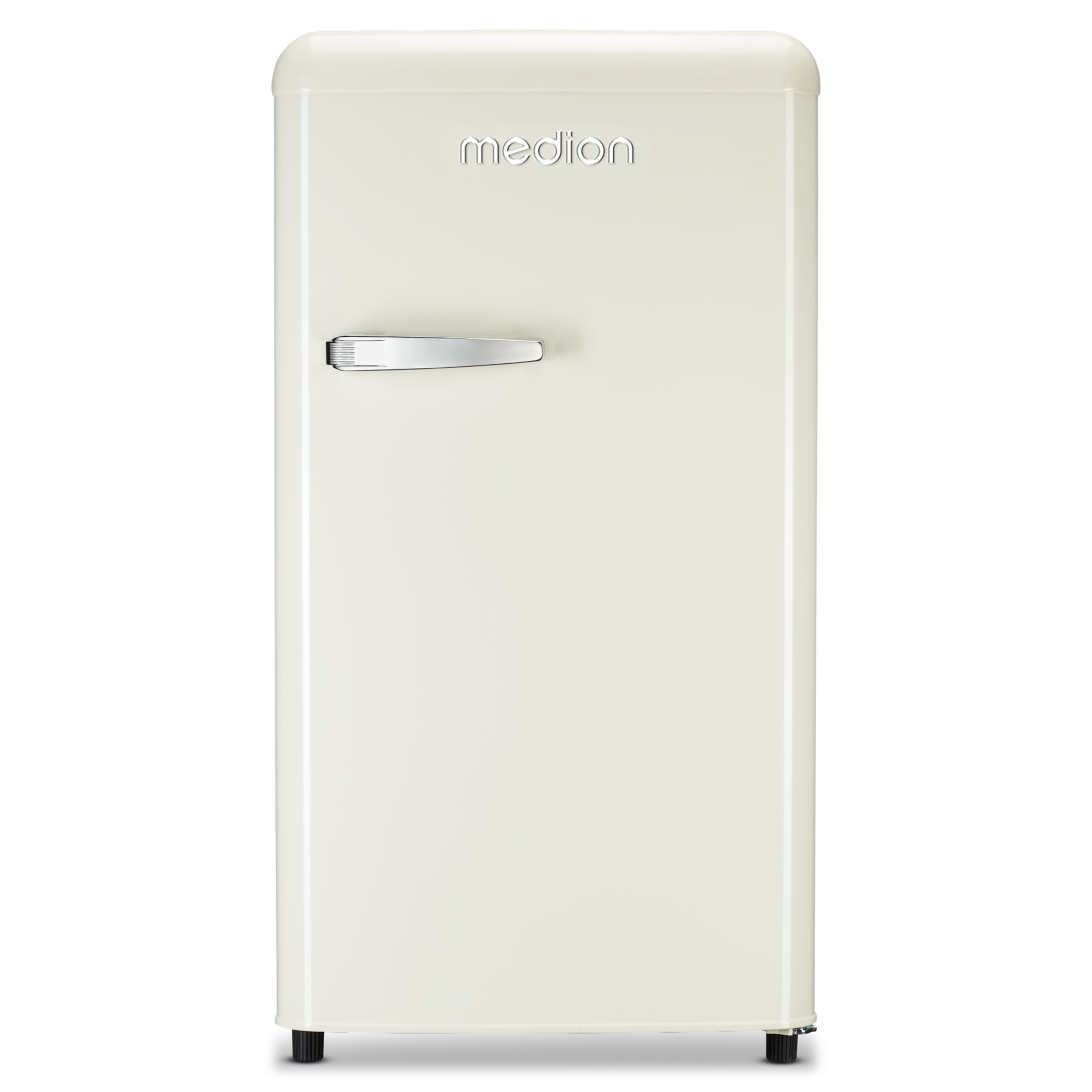 MEDION® LIFE® Retro-Kühlschrank MD 37800, 91 Liter Kühlraum, 38 dB, höhenverstellbare Füße, Energieverbrauch: 85 kWH/Jahr