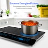 MEDION® LIFE® Doppel-Induktionskochplatte MD 15324, 3500 Watt Induktionsleistung, automatische Topferkennung, energiesparend