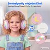 MEDION® LIFE HE-1 Kids Bluetooth Kinderkopfhörer, 3-stufiger Gehörschutz, bis zu 85 Std. Akkulaufzeit, MP3-Player, Bluetooth 5.4, AUX & microSD, LED-Lichtring, austauschbare Designs