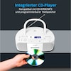 MEDION® LIFE® E64070, CD-Kassetten-Radio mit MP3-Wiedergabe, PLL-UKW Radio, USB Anschluss, CD-R/RW kompatibel, AUX, 2 x 30 W max. Musikausgangsleistung