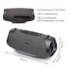 MEDION® LIFE® P61762 Tragbarer Bluetooth® Lautsprecher L, Dual Illuminated & Lightstrip (RGB-Lichteffekte), Bluetooth® 5.3, integrierter Akku mit bis zu 47 Stunden Laufzeit, robustes & mobiles Design, 2 x 25 W RMS