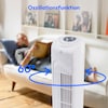 MEDION® LIFE E10 TF Turmventilator (MD 10319), 3 Geschwindigkeitsstufen, 45 Watt Leistung, zuschaltbare Schwenkfunktion, inkl. Fernbedienung