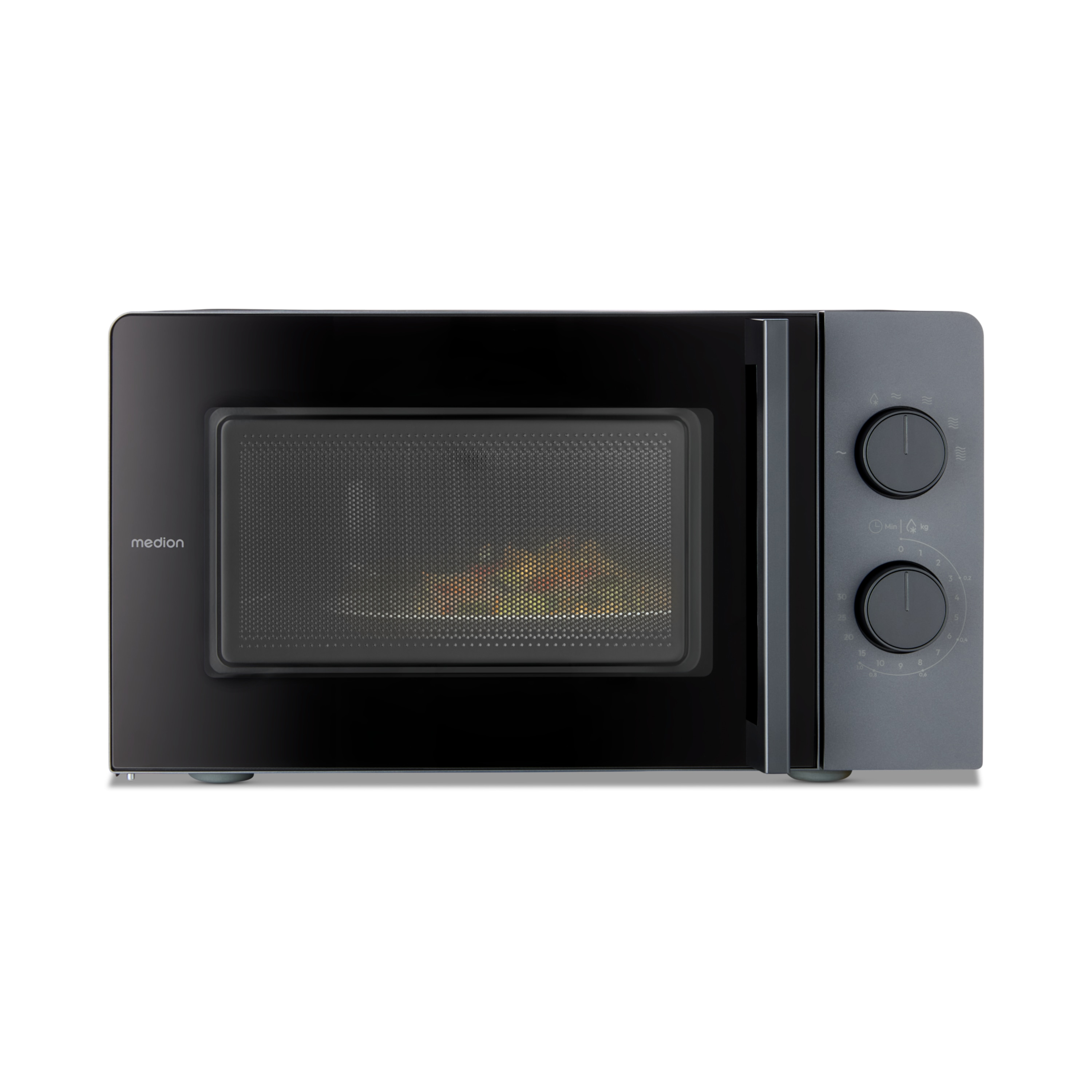 MEDION® LIFE® Mikrowelle MD 12211, 700 W Leistung, 17 L kompakt, 5 Mikrowellenstufen, Auftaufunktion, Timerfunktion