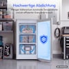 MEDION® LIFE Gefrierschrank MD370018 Weiss, 85 L Nutzinhalt, 3 Türfächer, manuelle Abtauung, Temperaturbereich 0–5 °C, Energieklasse C, leiser Kompressorbetrieb (39 dB), wechselbarer Türanschlag