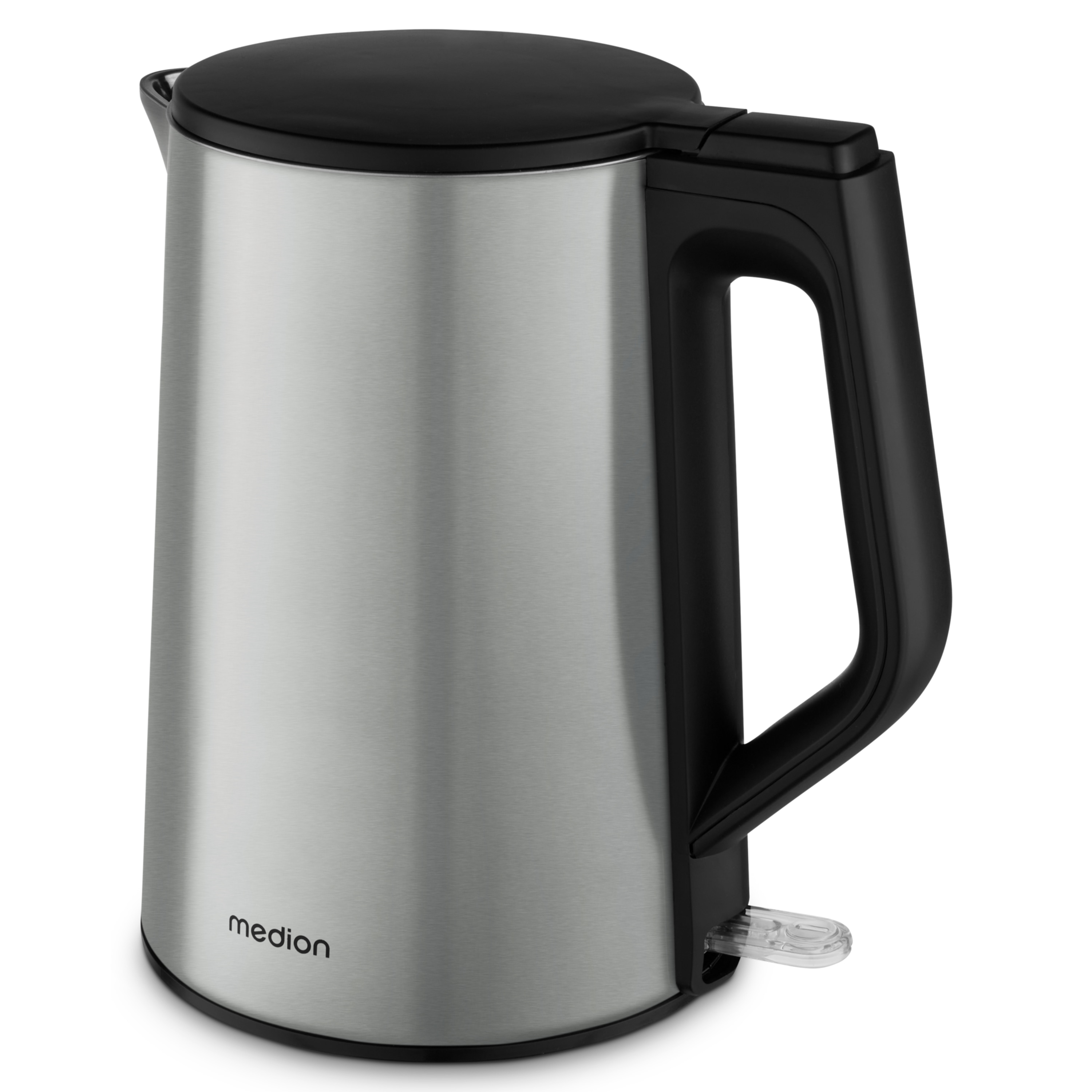 MEDION® LIFE Wasserkocher MD12105,  2.200 Watt Leistung, doppelwandiges gehäuse, 1,5 L Kapazität, Strix Steuerung