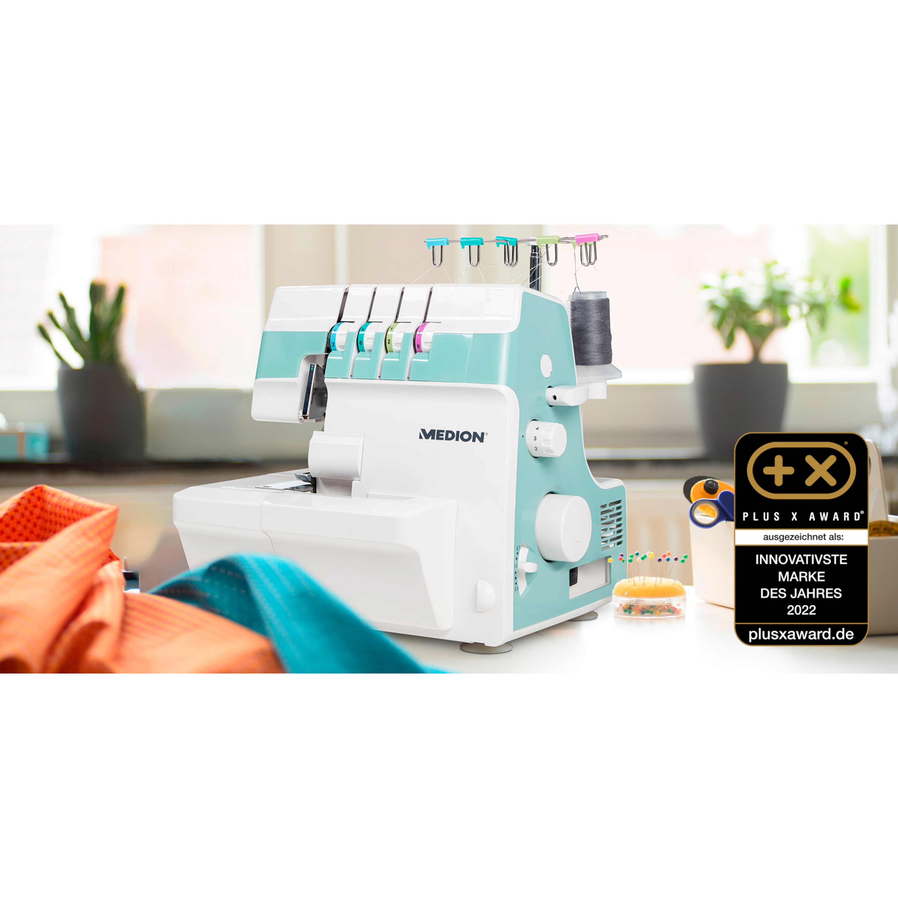 MEDION Digitale Nähmaschine SD36 (36 Watt, einstellbare Stichlänge und