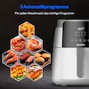MEDION® LIFE HeißluftFritteuse P40 L (MD13030), 100 Rezepte in der Life+ App¹, Touch-Sensor- Bedienfeld, 4,7 Liter Fassungsvermögen, 8 Automatikprogramme,1.500 Watt, 60 min. Timer, 100