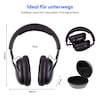 MEDION® Over Ear-Kopfhörer LIFE HX-1 Plus schwarz, bis zu 100 Stunden Akkulaufzeit, 5 EQ-Presets + 1 App-Preset, Feed Forward Noise Cancelling, Bluetooth® 6.0 wireless technology, IPX4 Spritzwasserschutz
