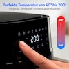 MEDION® LIFE Heißluftfritteuse MD100056, 7,2 L Gesamtvolumen, 10 Automatikprogramme, Edelstahl-Heizelement, digitales Sensor-Touch-Display, Temperatur 40–200 °C, ILAG SP-800 Beschichtung