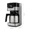 MEDION® LIFE® Kaffeemaschine mit Thermoskanne MD 18458, Timer-Funktion, Tropf-Stopp, 900 Watt, 1,1 Liter Fassungsvermögen, Aromawahlschalter