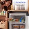 MEDION® LIFE Gefrierschrank MD370018 Schwarz, 85 L Nutzinhalt, 3 Türfächer, manuelle Abtauung, Temperaturbereich 0–5 °C, Energieklasse C, leiser Kompressorbetrieb (39 dB), wechselbarer Türanschlag
