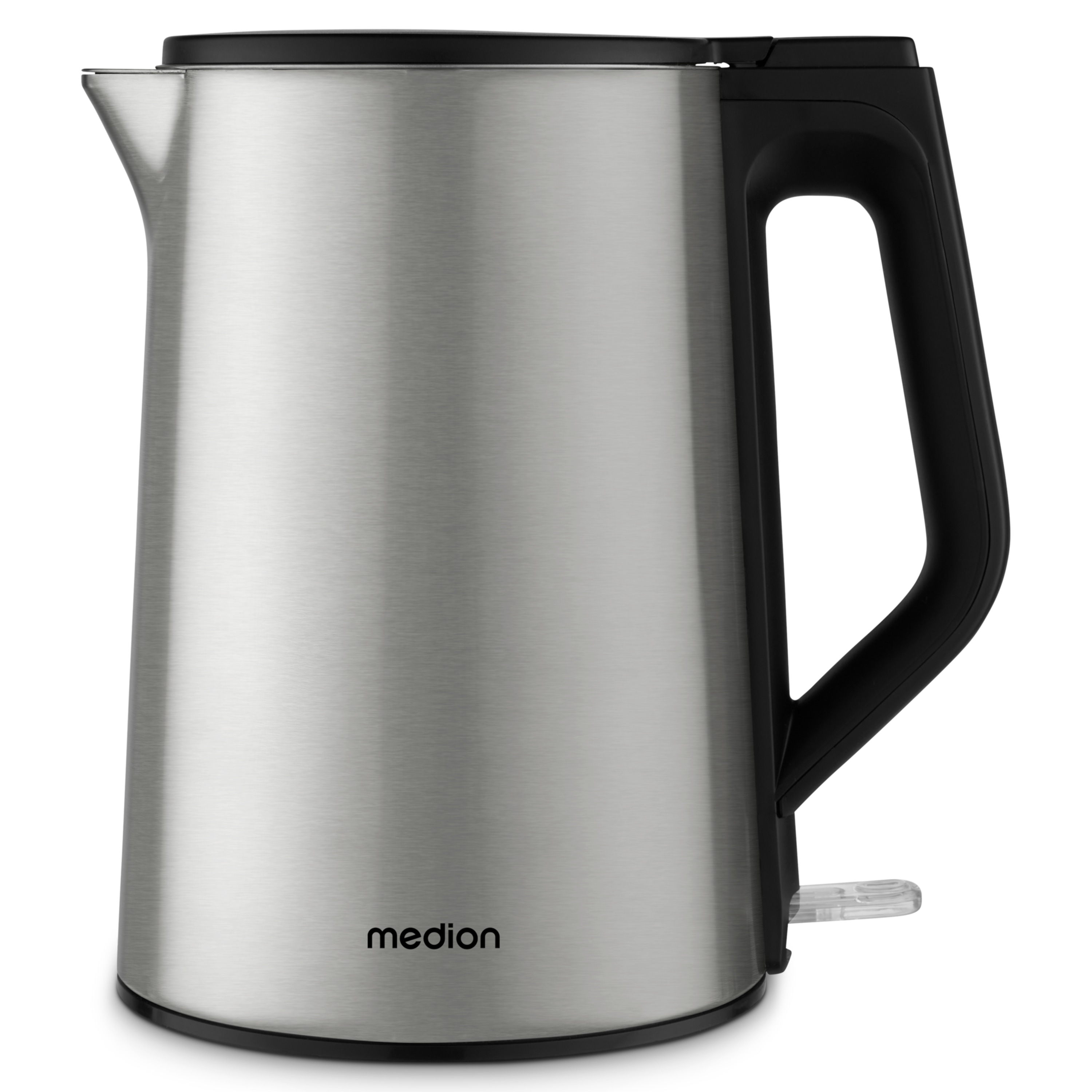 MEDION® LIFE Wasserkocher MD12105,  2.200 Watt Leistung, doppelwandiges gehäuse, 1,5 L Kapazität, Strix Steuerung