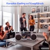 MEDION® LIFE P66538 Retro-Boombox silber, DAB+/PLL-UKW Radio, Bluetooth® 5.3 für das Abspielen von Smartphone & Co, CD-Player, Kassettendeck, X-Bass Funktion, 2 x 10 W RMS