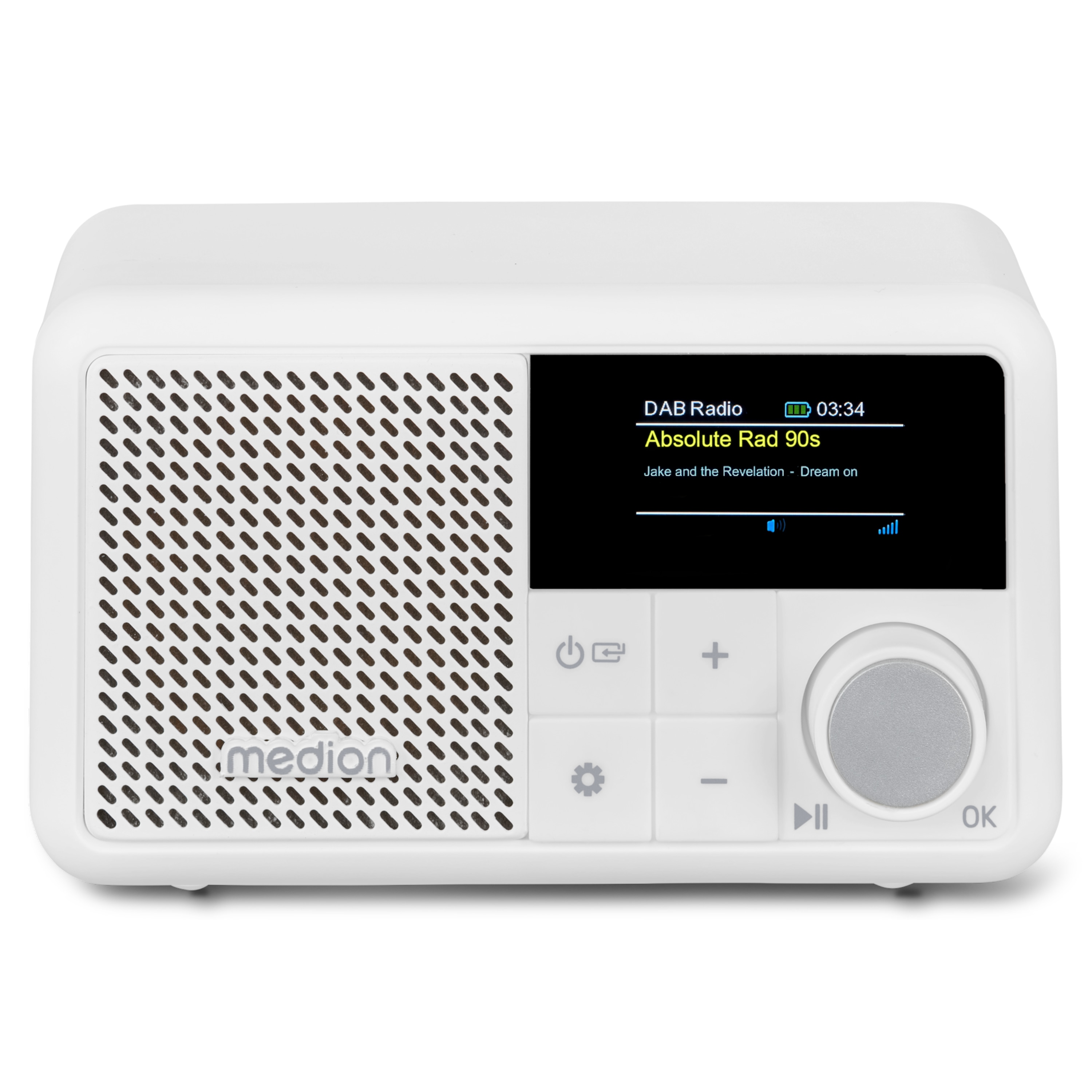 MEDION® LIFE® S66822 Tragbares DAB+ Radio, Farb-TFT Display 3,73 cm (1,47''), DAB+/UKW-Radio (je 40 Senderspeicher), Bluetooth® 5.3, integrierter Akku, extra kompakt, 2 W RMS