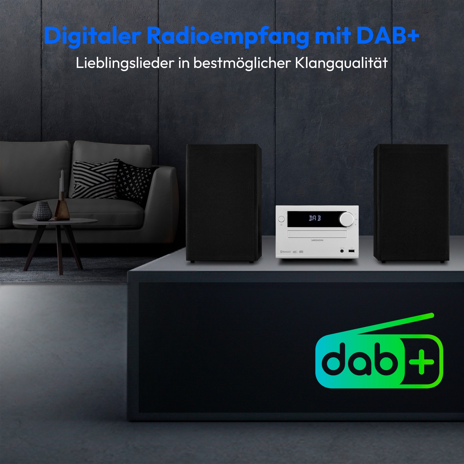 Medion Micro Audio System Mit Dab+ Und Bluetooth Funktion MEDION® LIFE® E64482 Micro-Audio-System | MEDION.DE