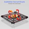 MEDION® LIFE® P10 XL Duo Heißluftfritteuse MD 11750, 100 Rezepte in der Life+ App, mit 2 Heizelementen, 2.150 W Gesamtleistung, ölfreies Frittieren, 9 Automatikprogramme, 6,8 L Nutzinhalt