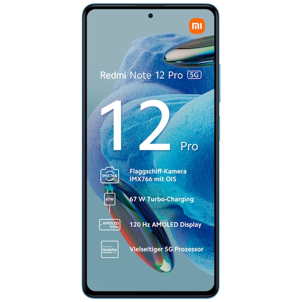 XIAOMI Redmi Note 12 Pro 5G, 128 GB, Blau