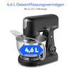 MEDION® LIFE Digitale Küchenmaschine MD12600, 800 W Gleichstrommotor, Energiesparend, Ultraleise, Digitales Sensor-Touch-Display, 4,6 L Edelstahlschüssel, Inkl. Fleischwolf