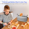 MEDION® MEDION LIFE Toaster MD12103, 2 lange Toastschlitze für bis zu 4 Toasts, LED Sensor-Touch-Display, 7 Bräunungsstufen und 5 Automatikprogramme