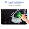 MEDION® LIFE® Doppel-Induktions- kochplatte   MD 18493, 3.500 Watt Induktionsleistung, 10 Temperaturstufen, 180 Min. Timer, Kristallglas-Oberfläche