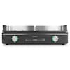 MEDION® LIFE Tischgrill mit Dual-Zonen-System (MD12027), 2,400 Watt, 2 abnehmbare Platten, LED-Statusanzeige (weiß, rot, grün), IPX4-Schutz