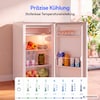 MEDION® LIFE Kühlschrank mit Eiswürfelfach MD 370033, 90 L Gesamt-Nutzinhalt (Kühlteil 80 L & Eiswürfelfach 10 L), wechselbarer Türanschlag, geringer Geräuschpegel