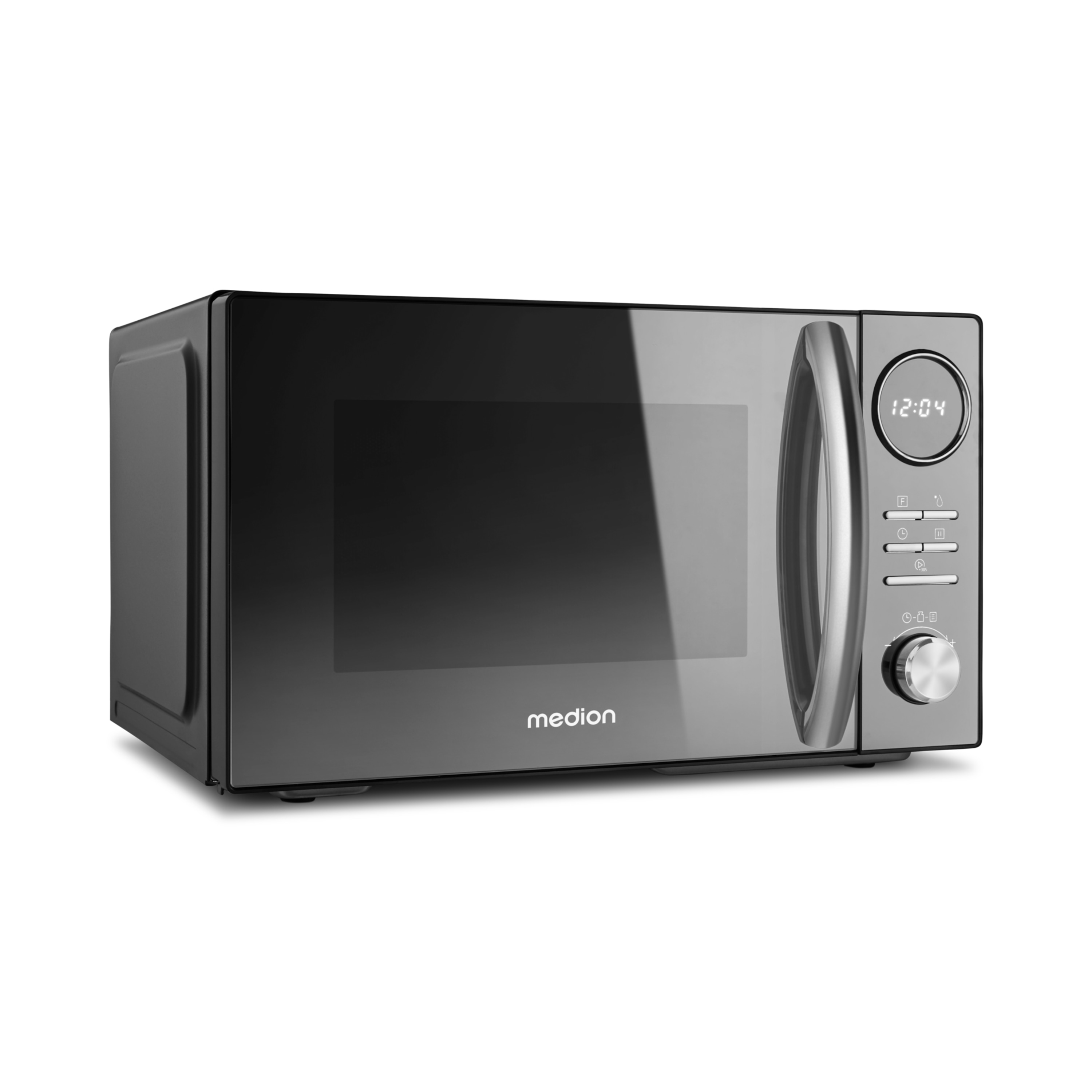 MEDION® LIFE® 3 in 1 Mikrowelle  MD 11493, Kombination aus Mikrowelle, Grill und Heißluft, 23 L, 10 Automatikprogramme, 900 W, Digitaler Timer
