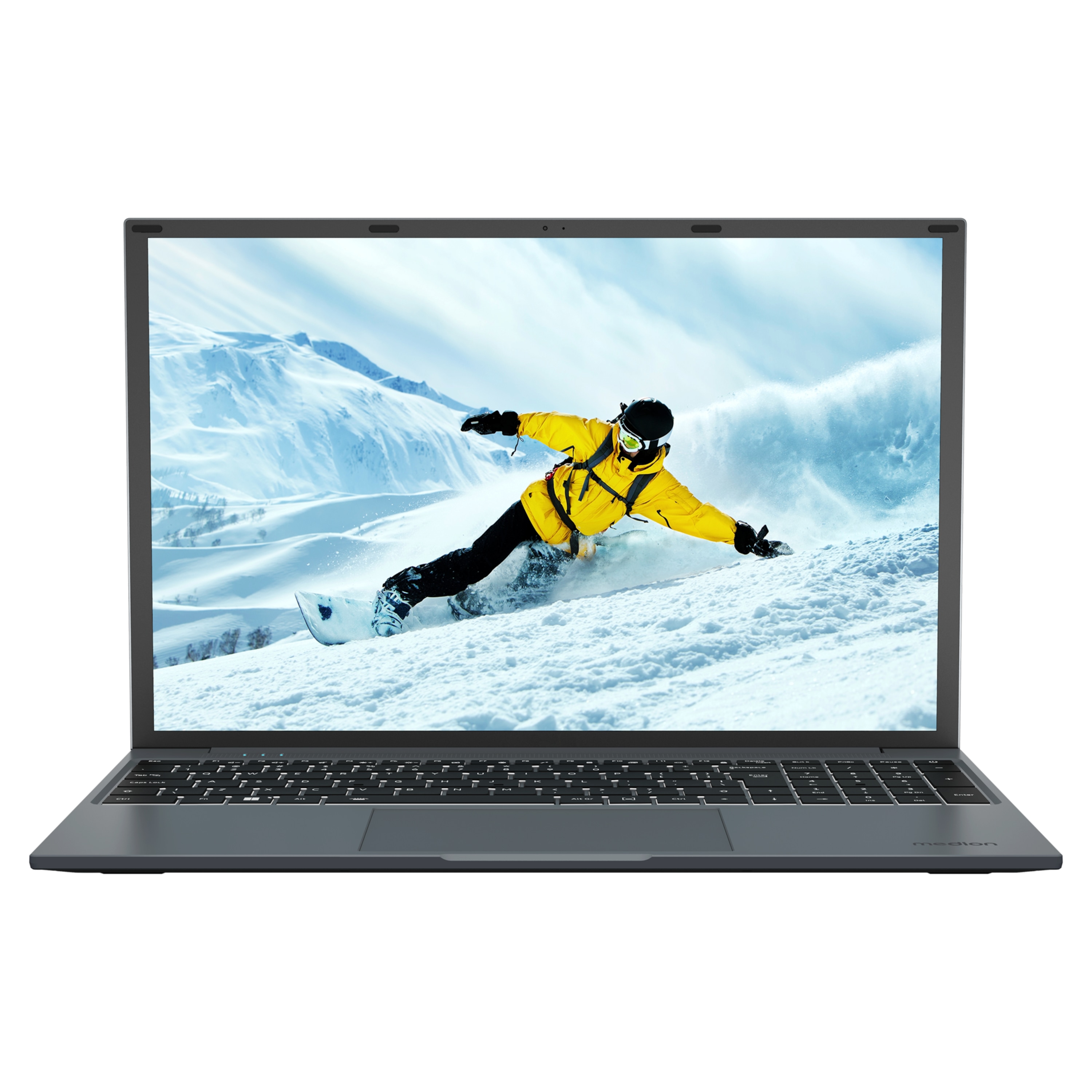 MEDION® E16433 Laptop, Intel® Core™ i3-1215U, Windows 11 Home, 40,6 cm (16,0'') FHD+ Display, Intel® UHD Grafik, 512 GB SSD, 8 GB RAM