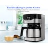 MEDION® LIFE® Kaffeemaschine mit Thermoskanne MD 18458, Timer-Funktion, Tropf-Stopp, 900 Watt, 1,1 Liter Fassungsvermögen, Aromawahlschalter