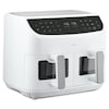 MEDION® LIFE® P20 XXL Twin Doppelzonen-Heißluftfritteuse MD 11760, 100 Rezepte in der Life+ App, 2 separate Garzonen, 9 Automatikprogramme, 8,7 L Gesamt-Nutzinhalt, 2.600 Watt, Temperatur einstellbar bis 200 °C