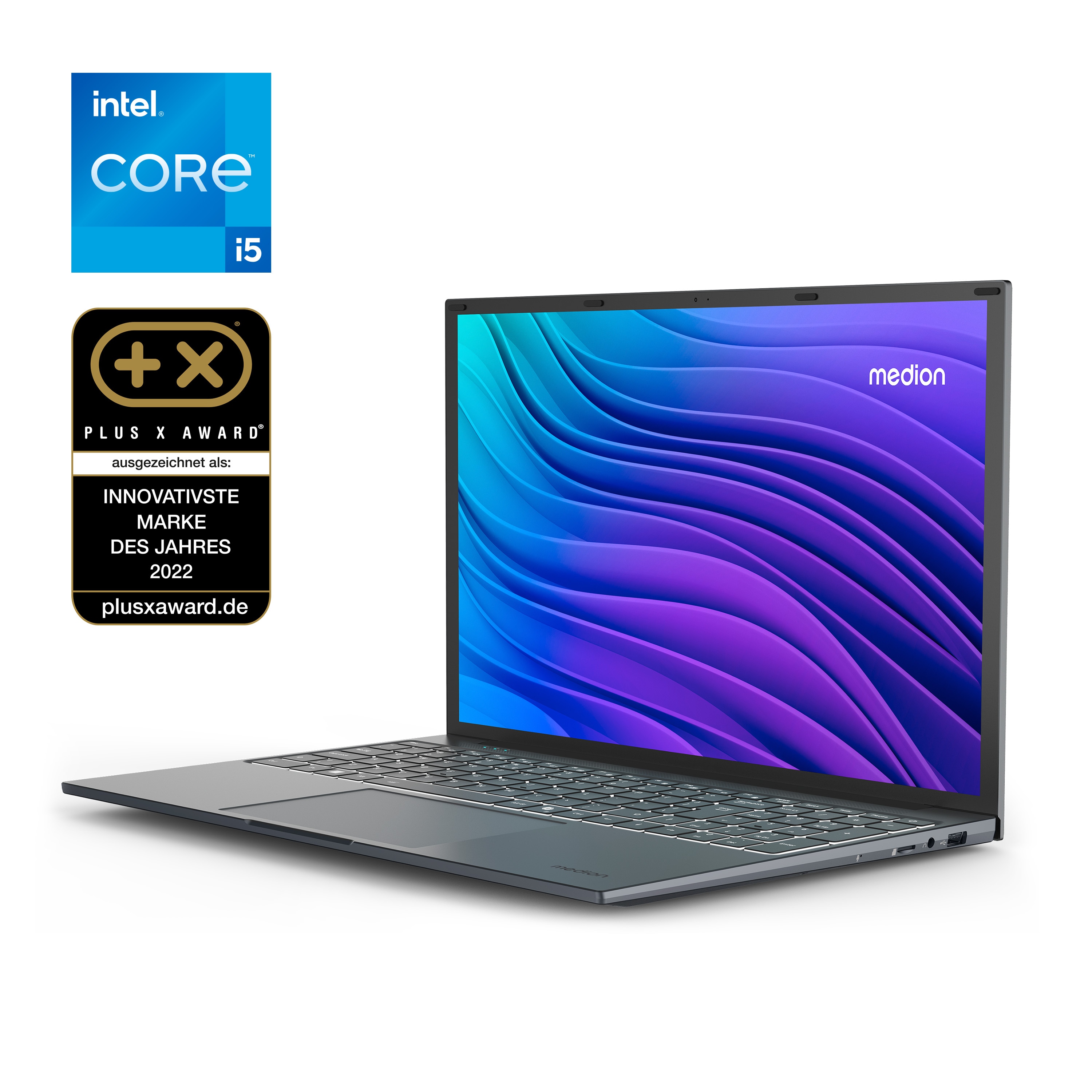 MEDION E16443 Laptop, Intel® Core™ i5-13420H, Windows&nbsp;11&nbsp;Home, 40,6 cm (16,0'') FHD+ Display, Intel® UHD Grafik, 1 TB SSD, 16 GB RAM