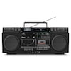 MEDION® LIFE® P66538 Retro-Boombox, DAB+/PLL-UKW Radio, Bluetooth® 5.3 für das Abspielen von Smartphone & Co, CD-Player, Kassettendeck, X-Bass Funktion, 2 x 10 W RMS