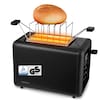 MEDION® MEDION LIFE Toaster MD12102, 2 Toastschlitze für zwei Toastscheiben, LED Sensor-Touch-Display für präzise Steuerung, 7 Bräunungsstufen und 5 Automatikprogramme