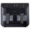 MEDION® LIFE® P20 XXL Twin Doppelzonen-Heißluftfritteuse MD 11760, 100 Rezepte in der Life+ App, 2 separate Garzonen, 9 Automatikprogramme, 8,7 L Gesamt-Nutzinhalt, 2.600 Watt, Temperatur einstellbar bis 200 °C