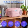 MEDION® LIFE E66476 Tragbare CD-Boombox, CD-Player, Kassettendeck, FM-Radio, USB-MP3-Wiedergabe, 30 Senderspeicher, Batteriebetrieb