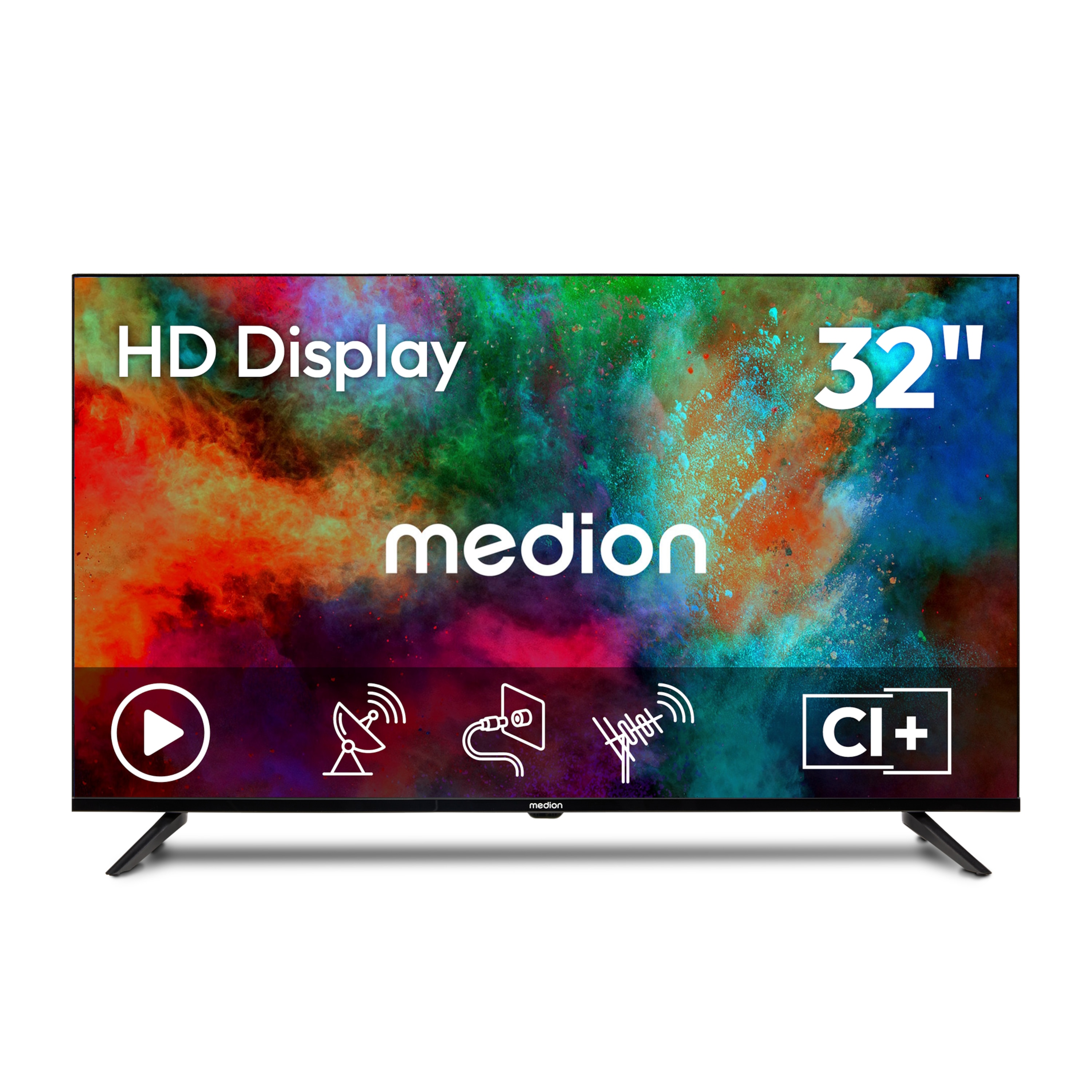 MEDION® LIFE MD 832002 HD TV, 80 cm (32“), HD Triple Tuner, integrierter Mediaplayer, CI+ Schnittstelle