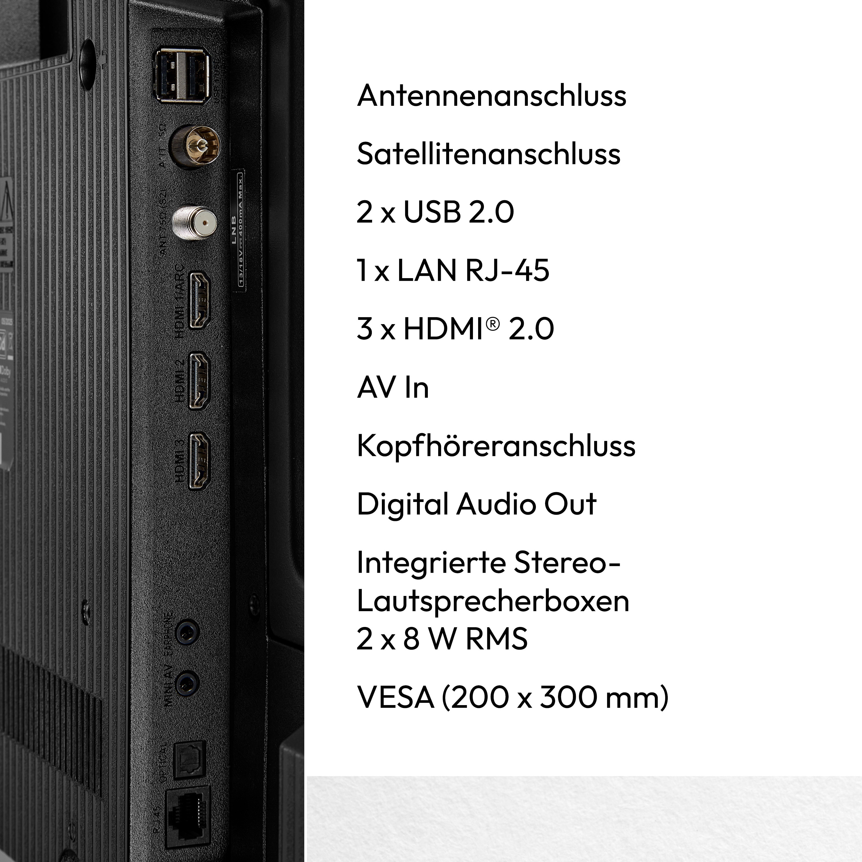 MEDION® LIFE MD 855601 QLED Smart-TV, 138,8 cm (55'') Ultra HD Display, HDR (High Dynamic Range), Dolby Vision®, MEMC, Bluetooth®, PVR ready, NETFLIX, Prime Video, Disney+, DAZN, Paramount+ App, VIDAA App Store, Dolby Atmos®, HD Triple Tuner