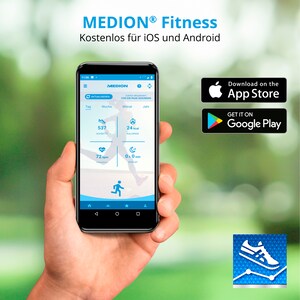 MEDION® LIFE® GPS Sportuhr S2400, 1,3'' Farbdisplay, Herzfrequenzmesser, Multi-Sport Modi, integriertes GPS Modul, Staub- und Wasserschutz nach IP68