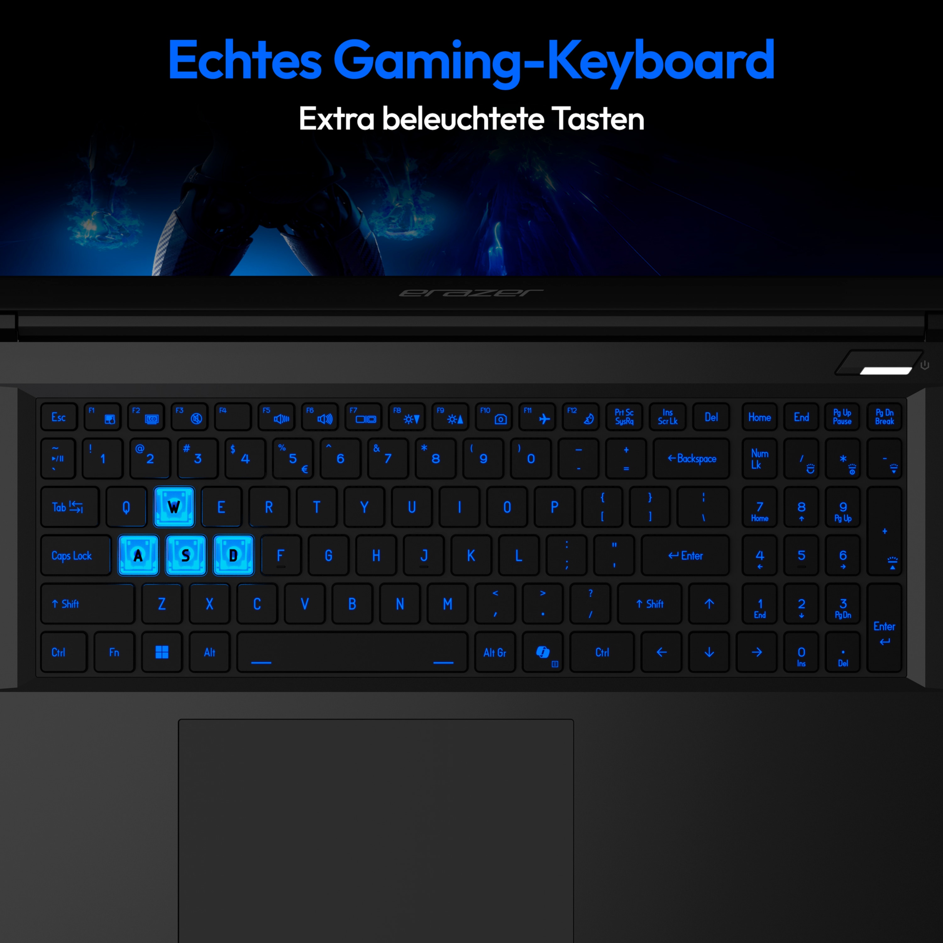 MEDION® ERAZER Defender 17 P1 Core Gaming Laptop, Intel® Core™ i7 13620H, Windows 11 Home, 43,9 cm (17,3") FHD Display mit 144 Hz, NVIDIA® GeForce RTX™ 5060, 2 TB SSD, 32 GB RAM