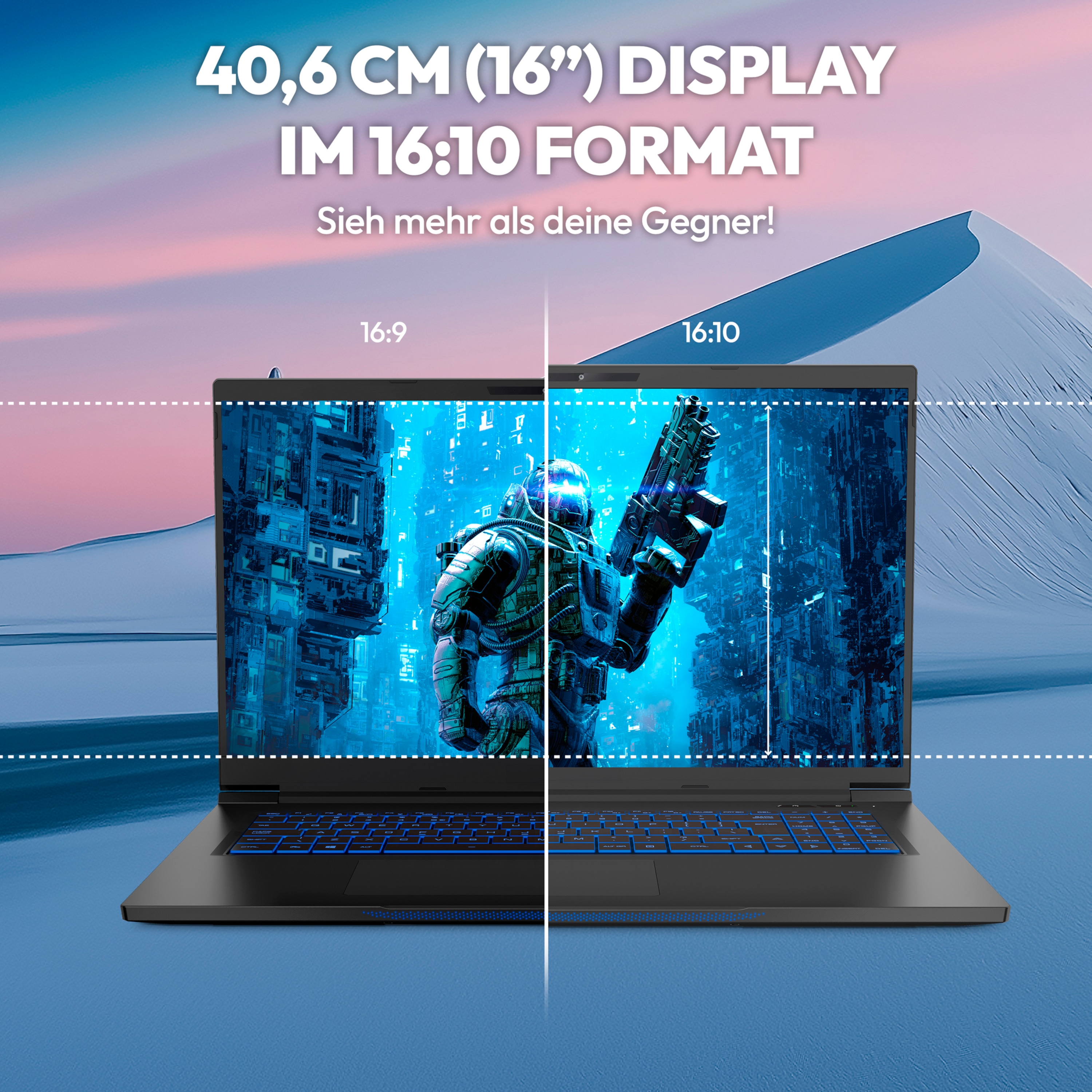 MEDION® ERAZER Beast 16 X10 Ultimate High-End Gaming Laptop, Intel® Core™ Ultra 9 Prozessor 290HX Plus, Windows 11 Home, 40,6 cm (16”) Mini LED Vivid Display mit 300Hz & 100 % DCI-P3, RTX 5090, 2 TB PCIe SSD, 64 GB RAM