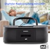 MEDION® LIFE® DRX-1 Plus Boombox, DAB+/PLL-UKW-Stereo Radio, Bluetooth® 5.4, CD-Kassetten-Radio mit MP3-Wiedergabe, USB Anschluss, CD-R/RW kompatibel, AUX-In, 2 x 3 W RMS