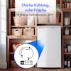 MEDION® LIFE Gefrierschrank MD 370031 weiß, 64 l Volumen, stufenlose Temperatureinstellung, wechselbarer Türanschlag, 3 Schubladen