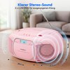 MEDION® LIFE E66476 Tragbare CD-Boombox, CD-Player, Kassettendeck, FM-Radio, USB-MP3-Wiedergabe, 30 Senderspeicher, Batteriebetrieb