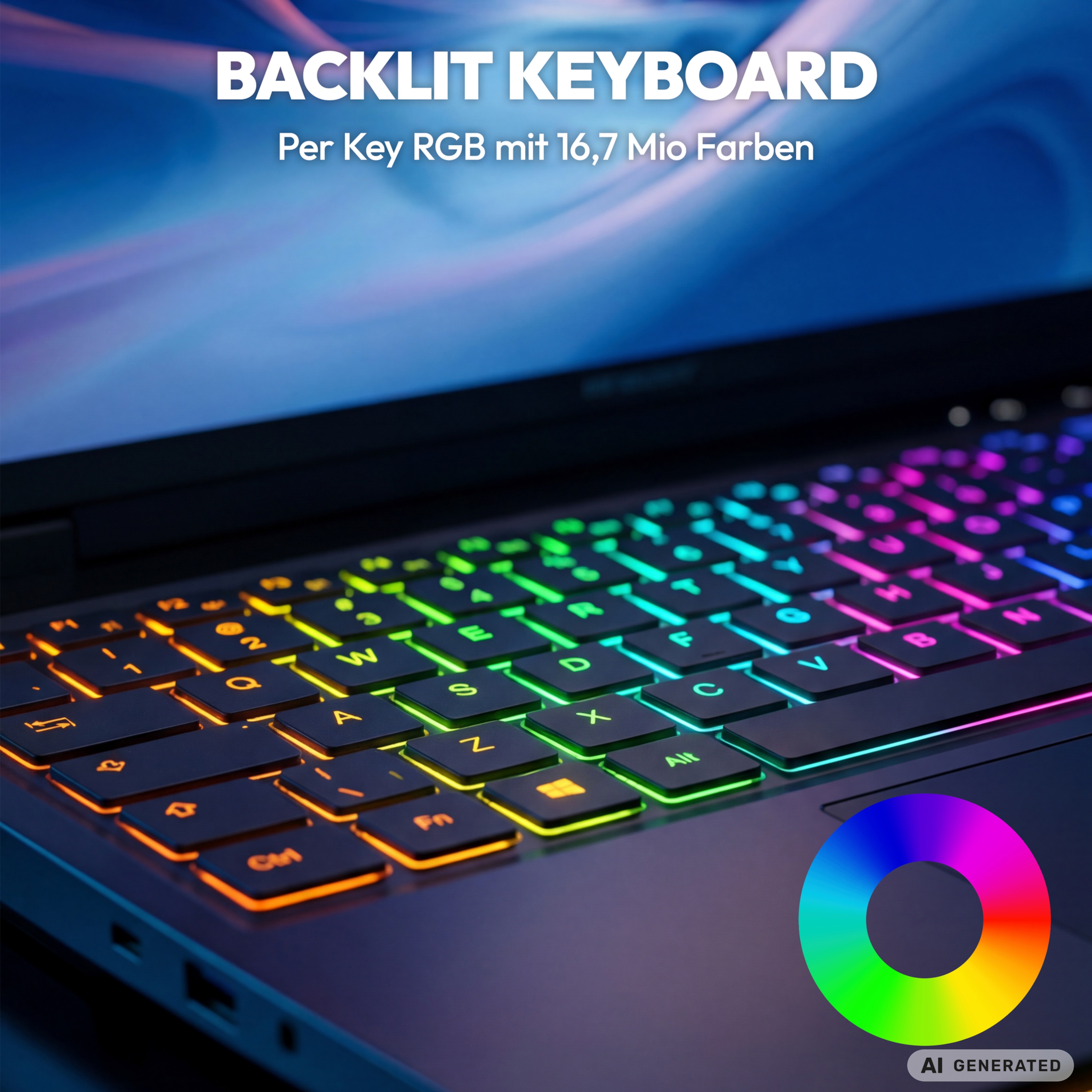 MEDION® ERAZER Beast 16 X15 Ultimate High-End Gaming Laptop, AMD Ryzen™ 9 9955HX, Windows 11 Home, 40,6 cm (16”) QHD+ Display mit 300Hz & 100 % sRGB, RTX 5090, 1 TB PCIe SSD, 32 GB RAM