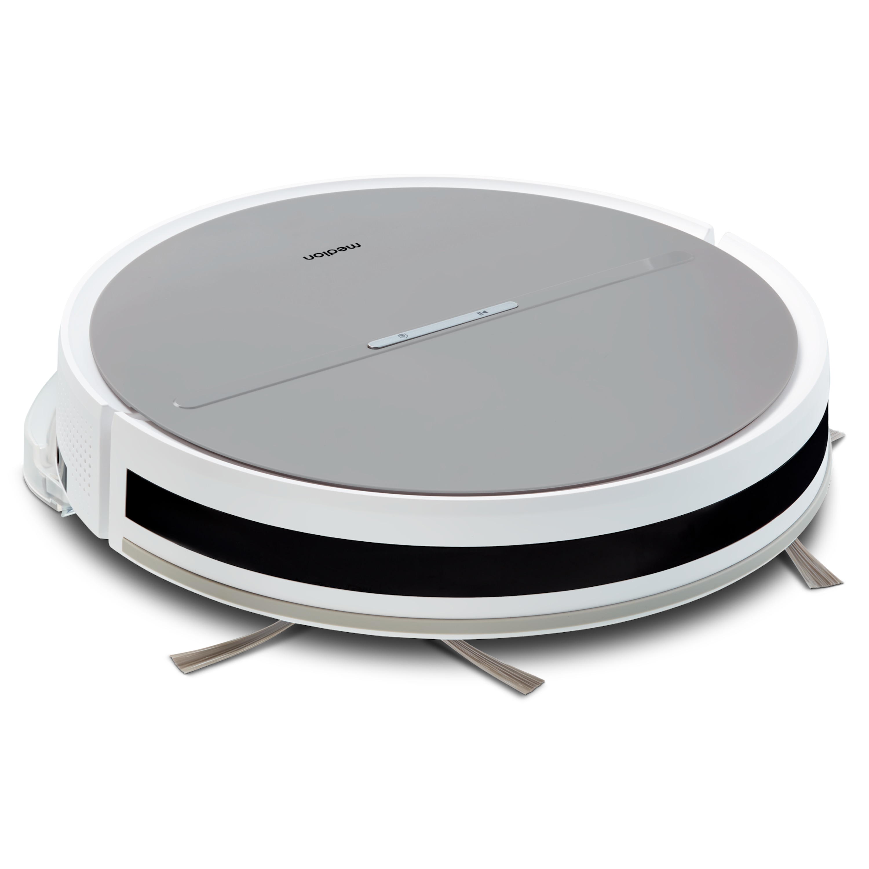 MEDION® E35 SW Saugroboter mit Wischfunktion, Gyro-Navigation, 2.000 Pa Saugkraft, 120 Minuten Laufzeit