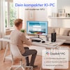 MEDION® Picoworx T80 III Mini PC; Copilot+ PC, Intel® Core™ Ultra 7 256V, Windows 11 Home, 512 GB SSD, 16 GB RAM