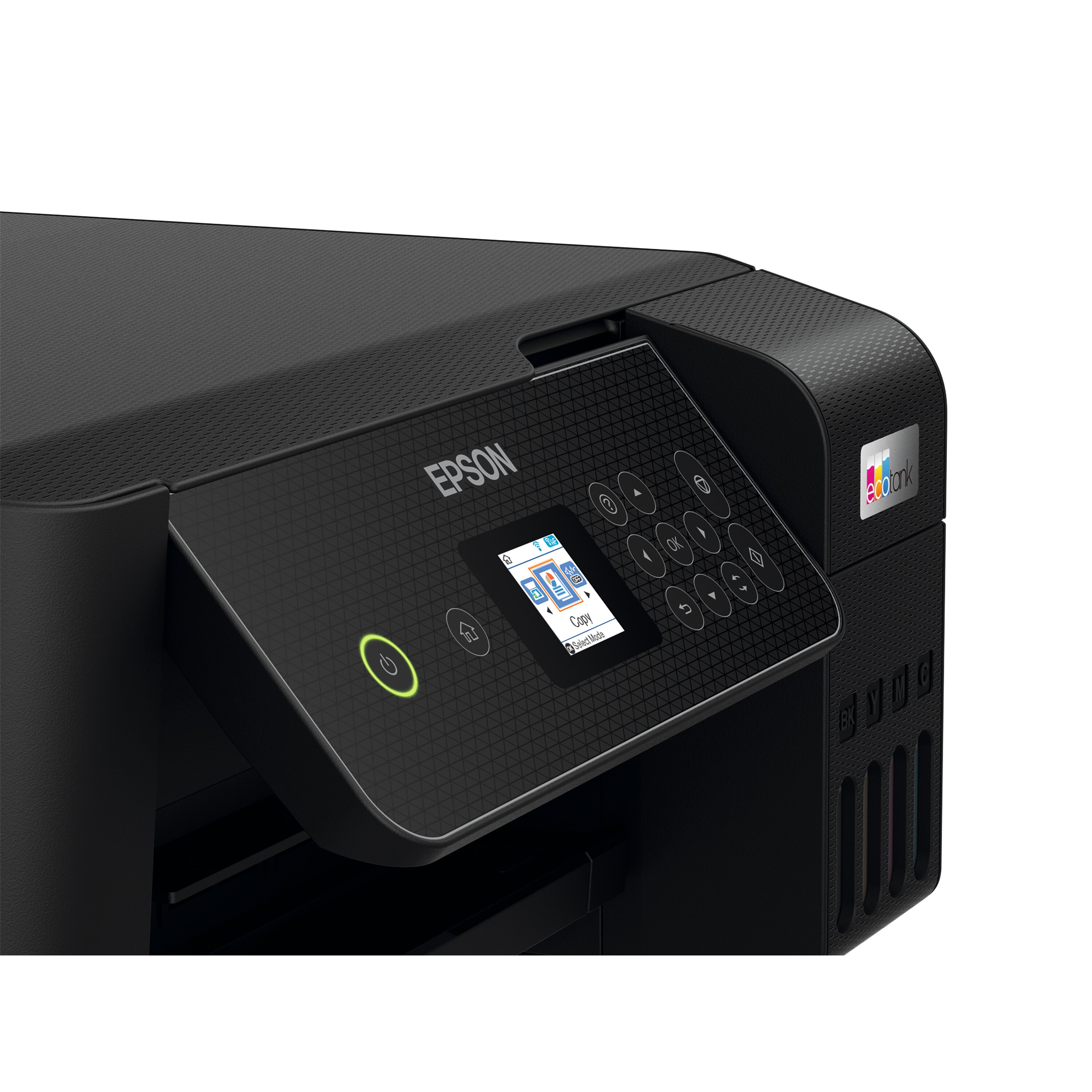 EPSON EcoTank ET-2871, Drucken, Kopieren, Scannen, Smart-Panel-App, maximale Druckgeschwindigkeit 33 Seiten/Min Schwarzweiß (Normalpapier), 15 Seiten/Min Farbe (Normalpapier)