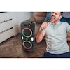 MEDION® LIFE® PE-1 Pure Partylautsprecher, PLL-UKW Radio, Bluetooth® 5.4, satter Sound, verschiedene Lichteffekte, X-Bass Bassanhebung, inkl. Mikrofon, 2 x 25 W RMS Ausgangsleistung